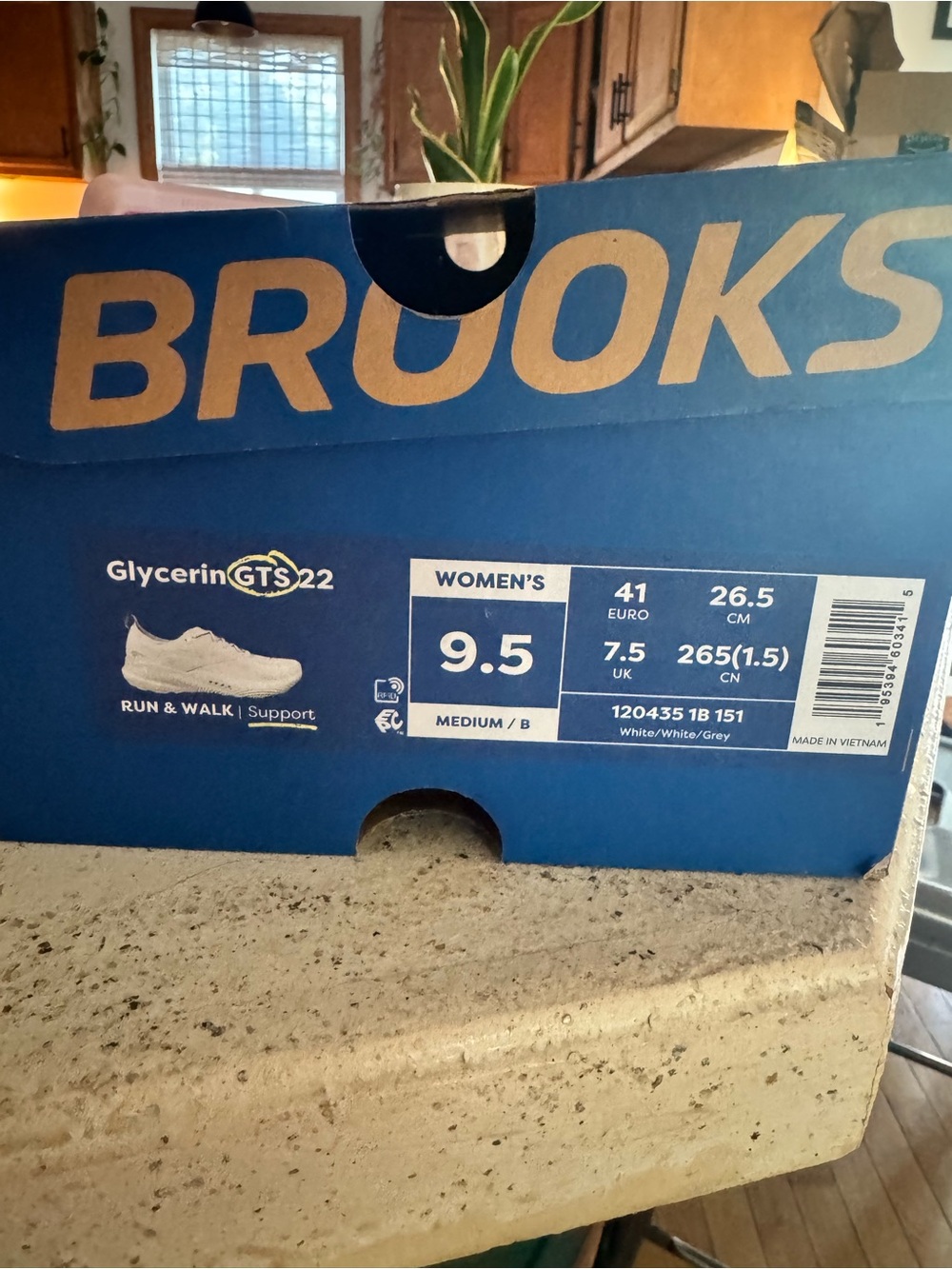 Brooks White Women’s Glycerin GTS Supportive Running Shoes - Picture 4 of 4